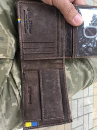 Гаманець чоловічий шкіряний Peterson PTN 1517-P-UP UA-BLACK чорний