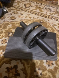 Ролик для пресса EasyFit BLM двойной черный