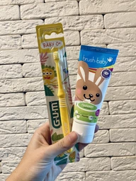 Зубная щетка GUM Baby Monster Мягкая Голубая (0070942125512_Blue) фото от покупателей 1
