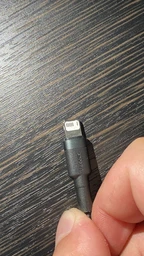 Кабель зарядный Baseus Cafule Cable USB to Lightning 2.4A 1 м Grey Black (CALKLF-BG1) фото от покупателей 3