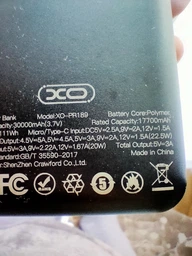 Power Bank (Повір банк) XO PR189 PD20W+QC22.5W 30000 mAh Білий фото від покупців 1