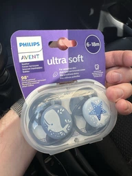 Пустышка ортодонтическая Philips AVENT Ultra Soft 6-18м 2 шт SCF091/18 (8720689016735) фото от покупателей 4