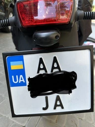 Рамка для мотоциклетного номера 174х220мм чорна (VH-S1722SBLM) фото від покупців 3