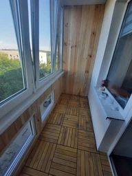 Садовый паркет-трапик в баню коричневый декинг HomeDeco 1шт 325х325х32 фото от покупателей 3