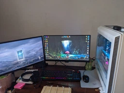 Кронштейн-подставка для двух мониторов North Bayou NB F160 VESA 17" - 27" настольный с 3D регулировкой и функцией PIVOT Черный