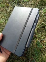 Книга записна Buromax Etalon 125х195мм 96 аркушів у крапку обкладинка зі штучної шкіри рожевий (BM.291360-15) фото від покупців 2