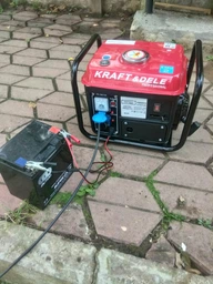 Електрогенератор KRAFT&DELE KD109, 1.2кВт | 1200Вт | 12/230В | Генератор бензиновий, Бензогенератор, однофазний, жовтий
