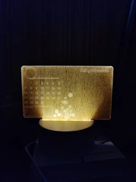 Креативная светодиодная ночная мягкая лампа для заметок SV Calendar USB с ручкой (sv2529)