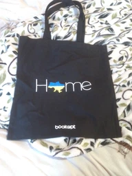 Хлопковая сумка эко-шоппер Bookopt Home черный 35 х 41 см