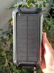 УМБ із сонячною панеллю VHG DN56 30000 mAh QC3.0+PD18W Portable Solar Charger Wireless, Black фото от покупателей 3