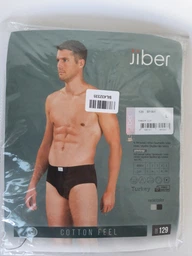 Труси-сліпи чоловічі бавовняні Jiber 129 S Сірі (8680157601606) фото від покупців 3