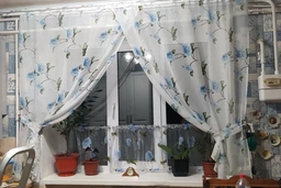 Занавеска из батиста Пион Серый Adagio Windows Decor, тюль с крупными цветами 250 х 170см, тюлевые шторы на тесьме фото от покупателей 4