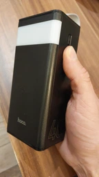 Повербанк з ліхтарем HOCO LED Powermaster J86 40000mAh |2USB/Type-C, PD/QC, 5A/22.5W| Чорний фото від покупців 1
