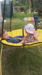 Гойдалка підвісна для дітей та дорослих, гніздо лелеки «Take&Ride Nest» Yellow фото от покупателей 2