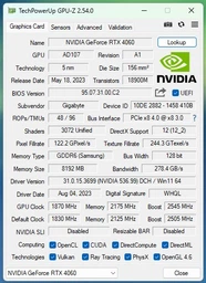 Відеокарта GF RTX 4060 8GB GDDR6 Eagle OC Gigabyte (GV-N4060EAGLE OC-8GD)