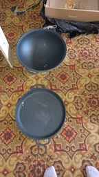 Казан Maysternya 12 л, Ø 40см чавунний WOK з кришкою-сковородою. Вага 12кг (V12CP)