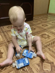 Дитяче пюре Gerber Яблуко, банан, морква 150 г (1227057) фото від покупців 17