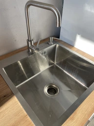Мойка из нержавеющей стали AQUAMILL 5050 decor + смеситель + дозатор + решетка + сифон фото от покупателей 1