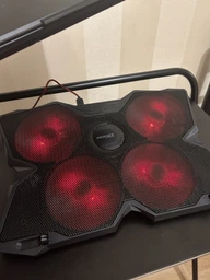 Охлаждающая подставка для ноутбука Promate AirBase-3 Black (airbase-3.black) фото от покупателей 13