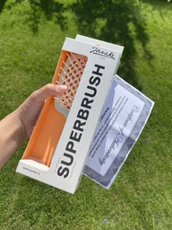 Щетка для волос Janeke Superbrush оранжевая с белым фото от покупателей 9