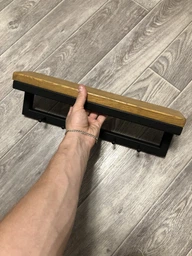 Вішалка настінна для одягу 40x8x12 см Чорний Дуб CR.MW-2.1 фото від покупців 4