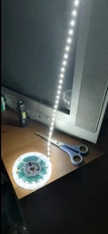 Светодиодная LED лента SMD 2835 5 вольт гибкая самоклеющаяся от USB повербанка | ЮСБ лампа светильник нейтральный белый свет от Power Bank 5 метров
