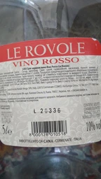 Вино Verga Le Rovole Vino Rosso красное сухое 5 л (8000128010518)