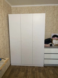Шафа розпашна для одягу Doros Промо 135х48х204 см Білий (DRS-011204)