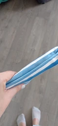 Рушник 160х80 см із Мікрофібри для занять спортом та туризму у мішечку – Жовто-біле смугасте у чохлі фото від покупців 5