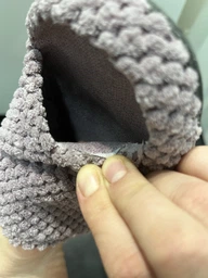 Женские домашние тапочки с анатомической подошвой с открытым носком FX shoes 7007 36 (23 см) Сиреневые (2820000016706) фото от покупателей 16