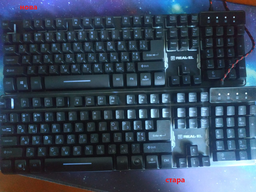 Клавиатура Real-El 8700 Gaming Backlit black фото от покупателей 16