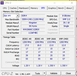 Оперативная память Kingston DDR4-2666 16384MB PC4-21300 (KVR26N19D8/16)