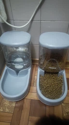 Кормушка и поилка для кошек и собак Hoopet 2 x 3.5L, комплект Серый (098-GREY)