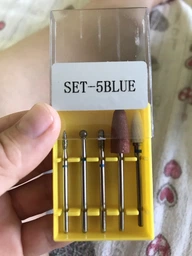 Стартовий набір фрез Nail Drill для тонкої кутикули SET-5R RED (5 фрези, м'яка абразивність)