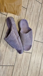 Женские домашние тапочки с анатомической подошвой с открытым носком FX shoes 7007 36 (23 см) Сиреневые (2820000016706) фото от покупателей 11