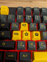 Механічна бездротова (Bluetooth +2.4G) з HOT SWAP клавіатура AKKO 5087B Plus Black & Gold 87Key, CS Silver, УКР/АНГЛ, RGB, Чорний фото від покупців 14