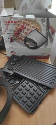 Бутербродница мультипекарь 4 в 1 Grant GT-779 1400W сендвичница гриль вафельница орешница для дома Серая GS-2918 фото от покупателей 2