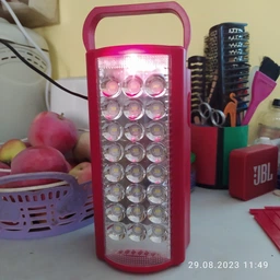 Ліхтар туристичний ручний акумуляторний переносний світлодіодний Fujita Power Bank LED 220V з повер банком Синій фото від покупців 2