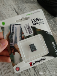 Карта памяти Kingston microSDXC 128GB Canvas Select Plus Class 10 UHS-I U1 V10 A1 (SDCS2/128GBSP) фото от покупателей 14