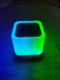 Ночник лампа многоцветный портативный светильник MiNi-HiFi Speaker и беспроводная спикер Bluetooth с часами 1200 mAh фото от покупателей 6