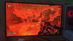 Монитор 27" Asus ROG Swift OLED PG27AQDM (90LM08Q0-B01A70) QHD 2K OLED 240Hz / 10-Bit / 0.03 ms (GTG) / Delta E < 2 / DCI-P3 99% / G-SYNC Compatible / AMD FreeSync Premium фото от покупателей 9