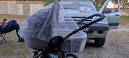 Москитная сетка на коляску люльку универсальная BAVO BabyGuard S-1 фото от покупателей 2
