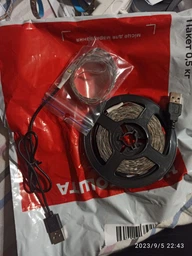 Светодиодная LED лента SMD 2835 5 вольт гибкая самоклеющаяся от USB повербанка | ЮСБ лампа светильник нейтральный белый свет от Power Bank 2 метра фото от покупателей 2