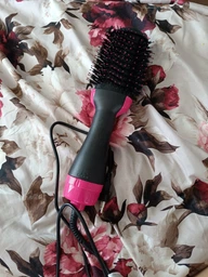 Фен-щітка для укладки волосся One Step Hair Dryer, гребінець фен випрямляч волосся | фен щітка для волосся (1008331-Black) фото від покупців 11