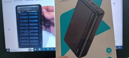 Портативная зарядка Power Bank Metal Led Solar Black 20000 mah (FG22) фото от покупателей 1