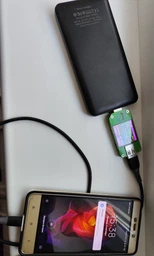 Повербанк VIVA VR12 з реальною ємністю 10000 mAh, портативна батарея (10W, 2USB/micro-USB, Type-C, 2A, LED індикатор, швидка зарядка) - Чорний фото від покупців 4
