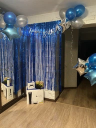 Святковий набір повітряних куль "Happy Birthday blue", (17 предметів)