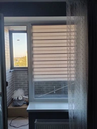 Ролета день-ночь 34 * 170 см открытого типа серый ВН 1219 фото от покупателей 2