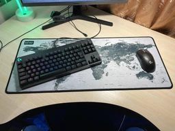 Игровая поверхность WorkPlaceShop MP ГРАФИТОВАЯ КАРТА МИРА 500х1200 мм фото от покупателей 4