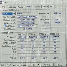 Оперативна пам'ять Micron SODIMM DDR4 8Gb 3200MHz PC4-25600 (MTA8ATF1G64HZ-3G2J1) фото от покупателей 7
